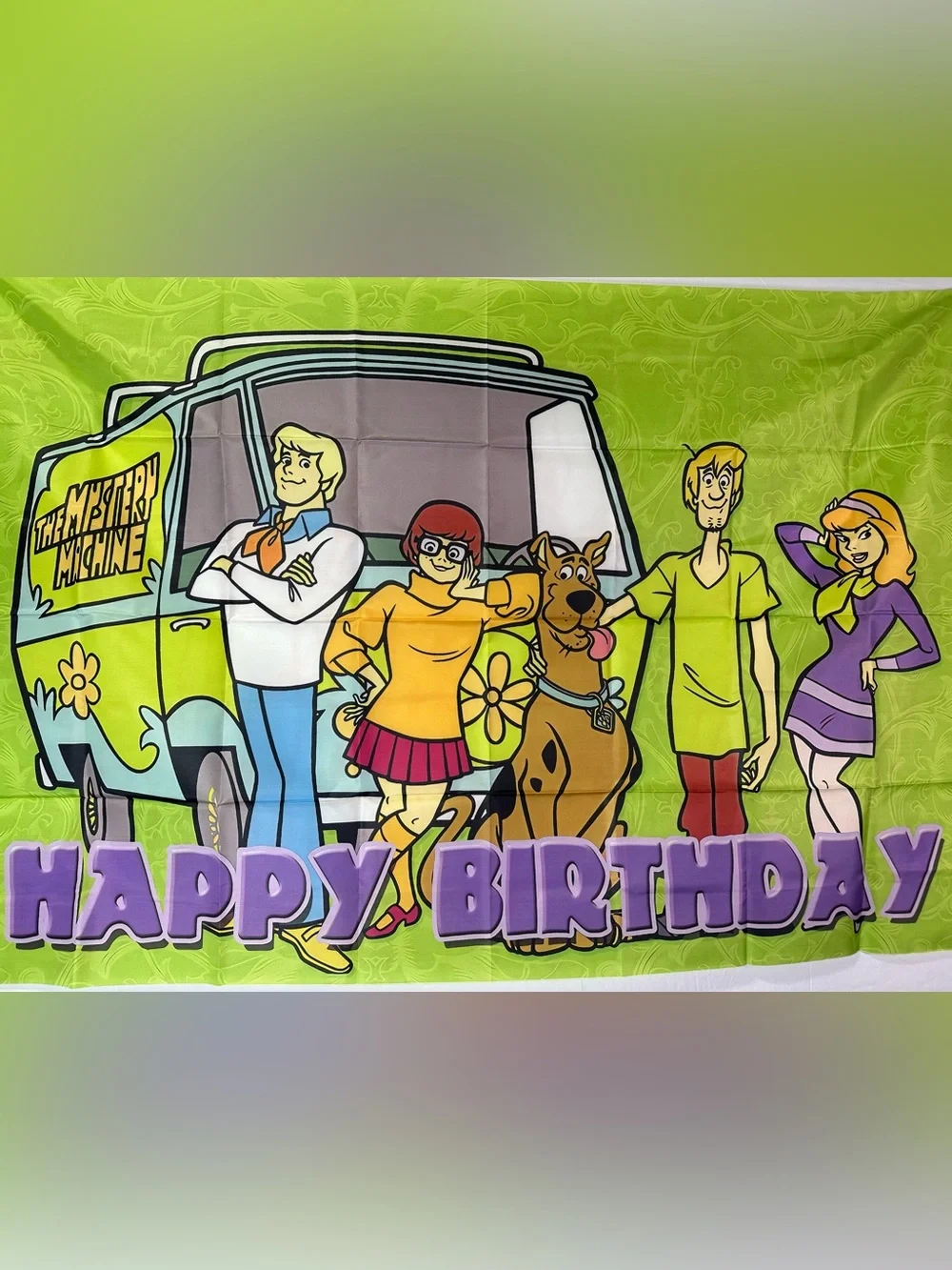 Scooby Doo Happy Birthday Backdrop Banner 5x3